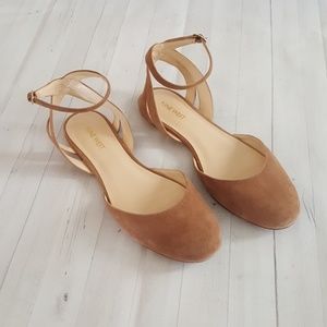 Nine West Begany Suede Ankle Strap Flats